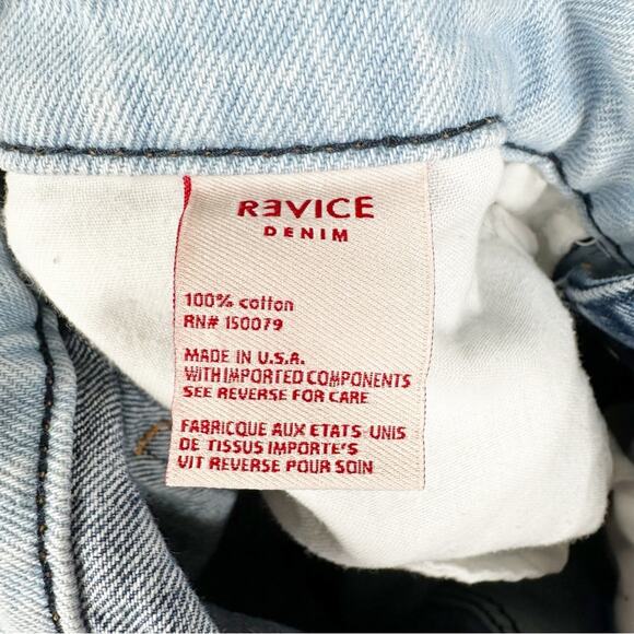 Revice Denim Dream Fit/ Blue Division Two Toned Distressed Jeans Size 27 - Picture 10 of 11